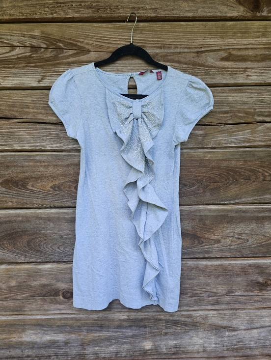 Ted Baker Dresses & Skirts - Ted Baker Embellished Ruffle Detail Top Soft Gray Size 1 (US SIZE 4)